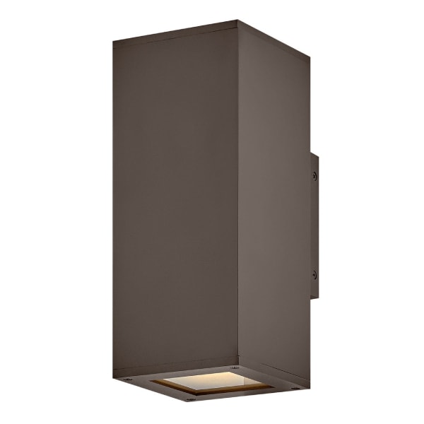 【HINKLEY】LEDアウトドア・ウォールライト「Tetra」2灯（L147×W127×H305mm）