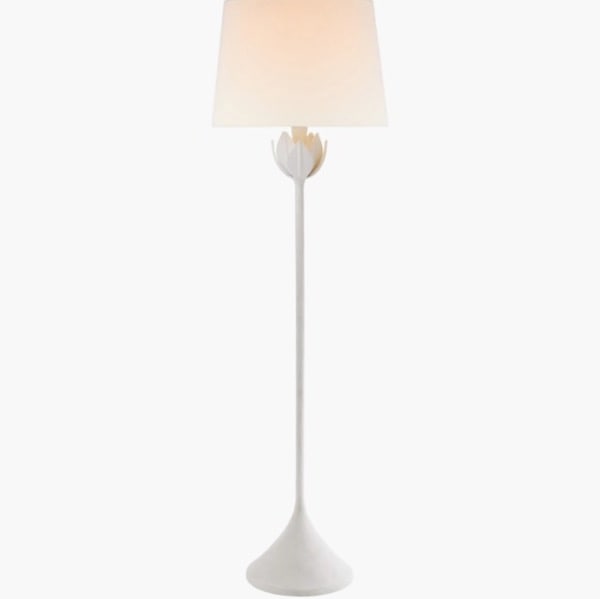 【Visual Comfort】アメリカ・フロアライト 「Alberto Large Floor Lamp」 1灯　ホワイト (W457×H1524mm)
