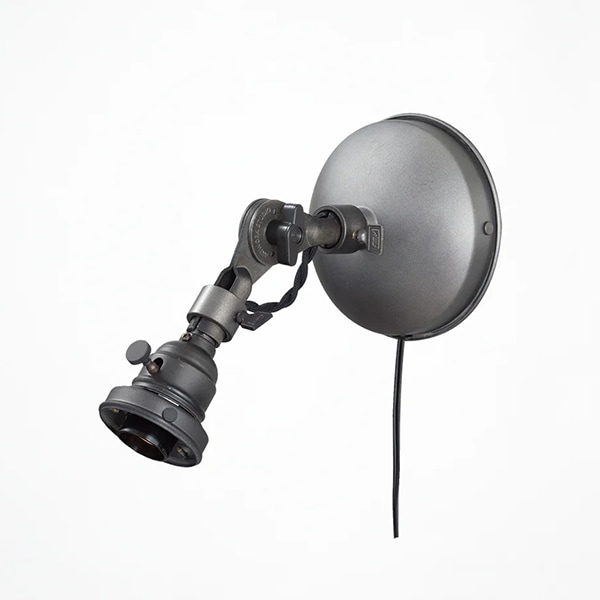 カスタム照明　エンジニアウォールライト　Sサイズ　1灯・シルバー（φ138×D140mm）【業販対象外】