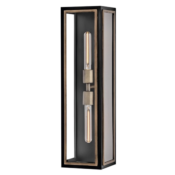 【HINKLEY】LEDアウトドア・ウォールライト「Shaw」2灯（L159×W172×H610mm）