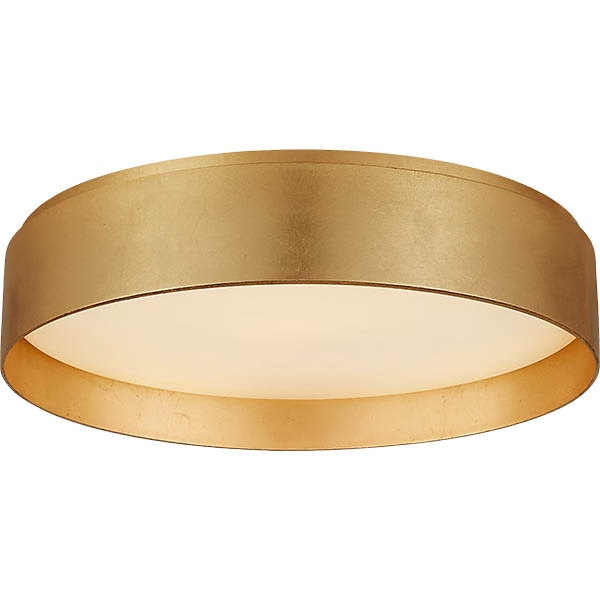 【Visual Comfort】アメリカ・デザイン照明 フラッシュマウント「Shaw Large Flush」LED・ゴールド（W432×H76mm）