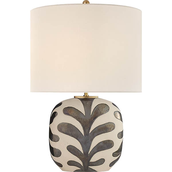 【Visual Comfort】テーブルライト 1灯 「Parkwood Medium Table Lamp」　ホワイト・グレー (W381×H584mm)