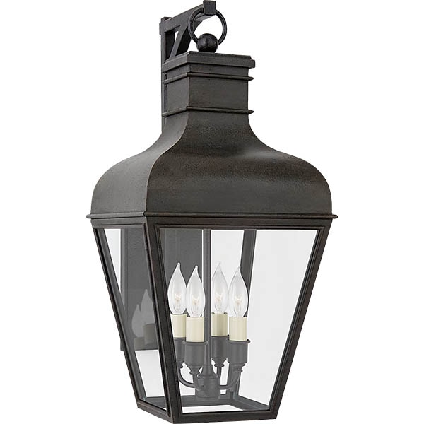 【Visual Comfort】アメリカ・ウォールライト「Fremont Small Bracketed Wall Lantern」4灯 ブラック（W229×D279×H508mm）