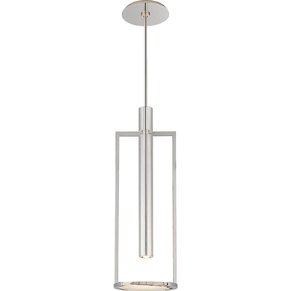 【Visual Comfort】アメリカ・デザイン照明 シャンデリア「Melange Medium Floating Disc Pendant」LED・シルバー（W254×H762mm）