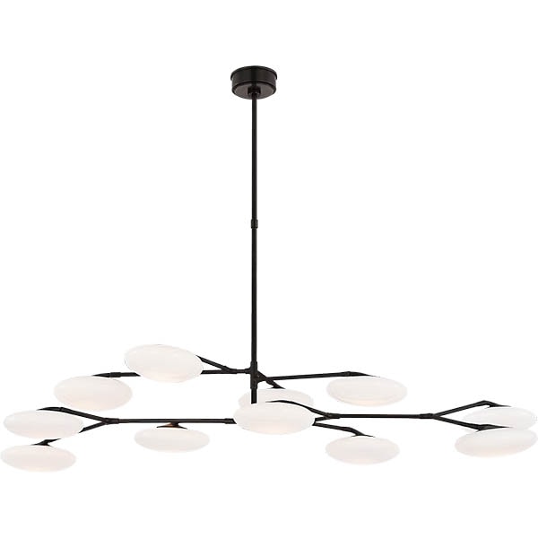 【Visual Comfort】アメリカ・デザイン照明 シャンデリア「Brindille Extra Large Two Tier Chandelier」LED・ブラック（W1651×H356mm）