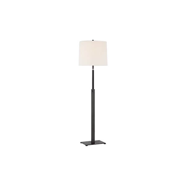 【Visual Comfort】アメリカ・フロアライト 「Cadmus Medium Adjustable Floor Lamp」 1灯　ブラック (W406×H1245〜1702mm)