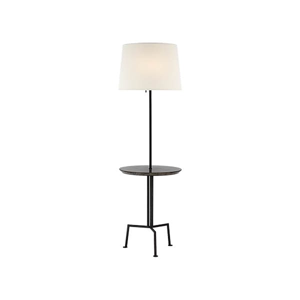 【Visual Comfort】アメリカ・フロアライト 「Tavlian Large Tray Table Floor Lamp」 3灯　グレー (W509×H1651mm)