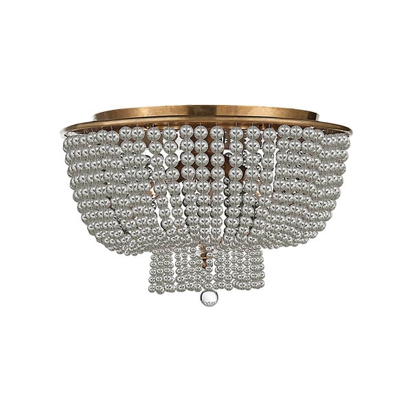 【Visual Comfort】アメリカ・デザイン照明 フラッシュマウント「Jacqueline Flush Mount」4灯・ゴールド・クリア（W457×H305mm）