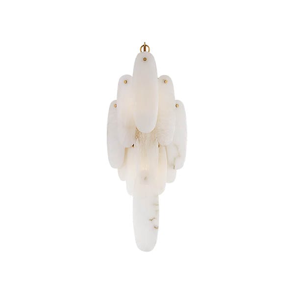 【Visual Comfort】アメリカ・ウォールライト「Cora Large Waterfall Sconce」2灯 ホワイト（W254×D102×H559mm）