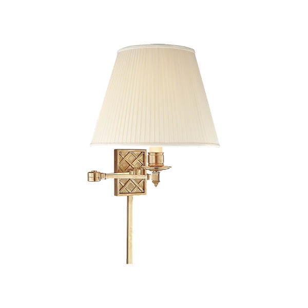 【Visual Comfort】アメリカ・ウォールライト「Gene Swing Arm」1灯 ゴールド（W305×D128〜483×H381mm）