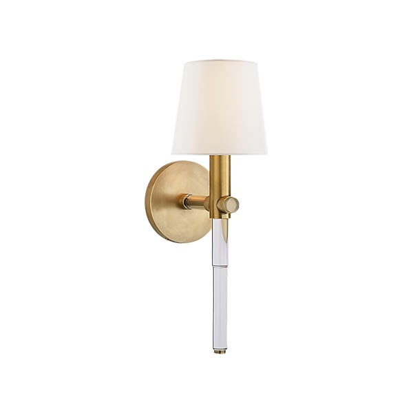 【Visual Comfort】アメリカ・ウォールライト「Sable Tail Sconce」1灯 ゴールド（W127×D178×H381mm）