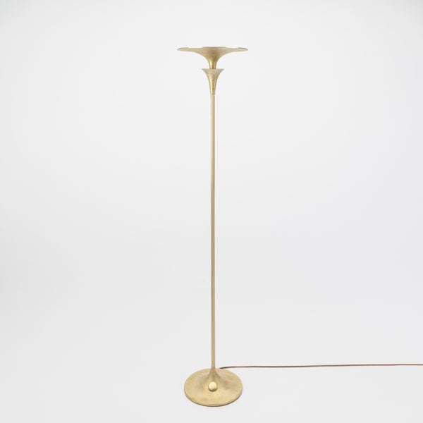 【FUTAGAMI】「アンビエントライト　ファウンテン　フロアランプ」1灯・鋳肌（φ300×H1627mm）