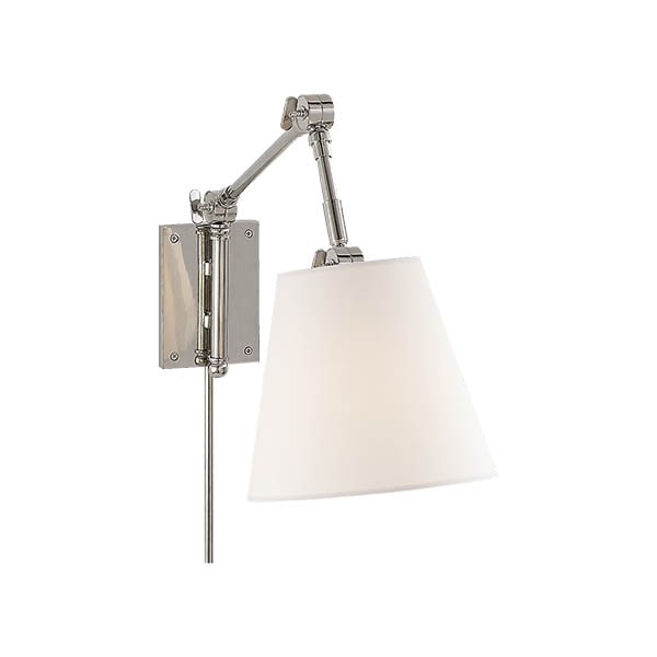 【Visual Comfort】アメリカ・ウォールライト「Graves Pivoting Sconce」1灯 シルバー（W203×D254〜559×H406mm）