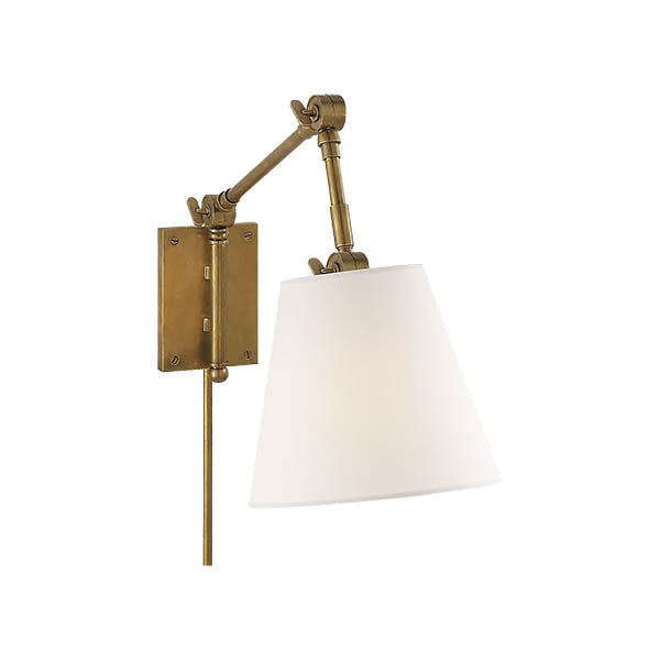【Visual Comfort】アメリカ・ウォールライト「Graves Pivoting Sconce」1灯 ゴールド（W203×D254〜559×H406mm）