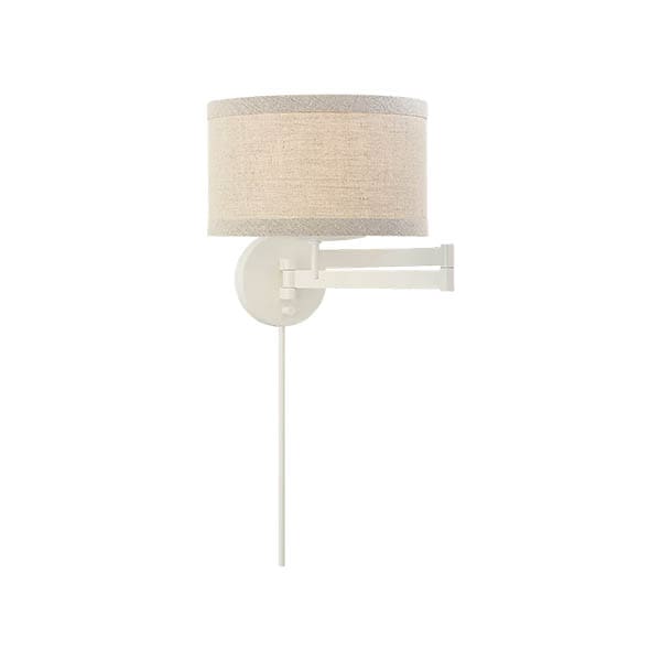 【Visual Comfort】アメリカ・ウォールライト「Walker Swing Arm Sconce」1灯　ホワイト（W356×D406〜610×H305mm）