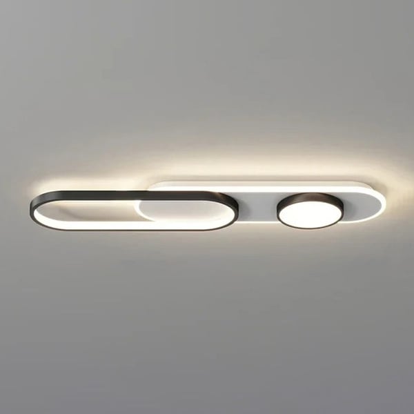 デザイン照明　モダンシーリングライト　ブラック（W800／1000／1200mm）