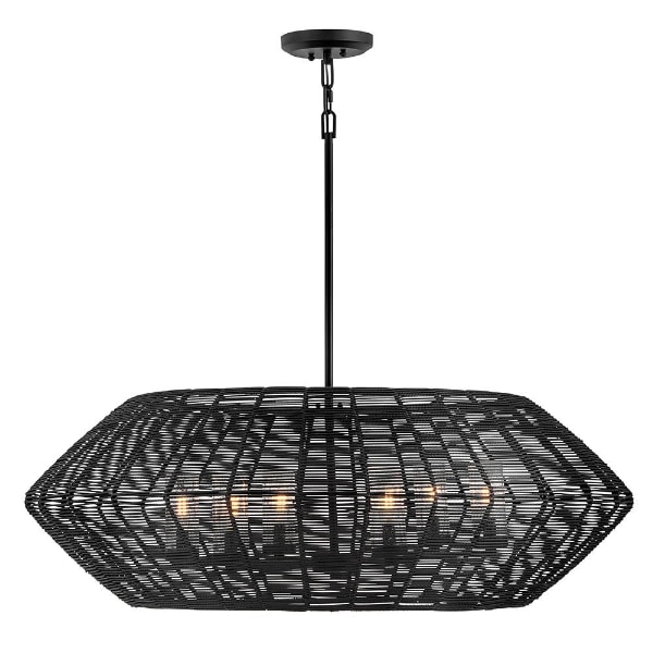 【HINKLEY】LEDアウトドア・シャンデリアライト「Luca」6灯（W1074×H388mm）