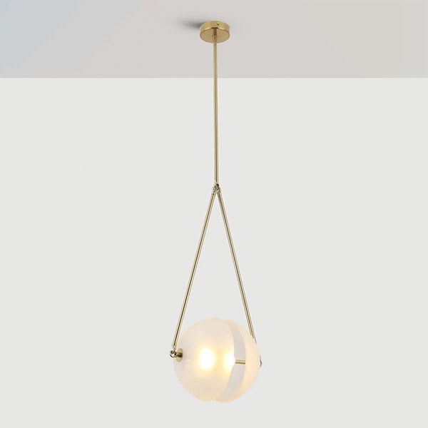 北欧デザイン照明　モダンペンダントライト　ホワイト（W350×H1230mm）