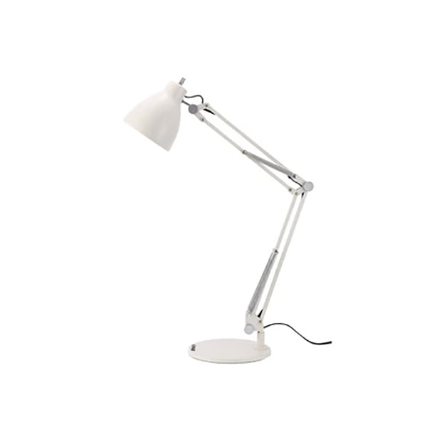 デザイン照明　テーブルライト「BISLEY DESKLAMP」ホワイト（W165×D165×H187mm）