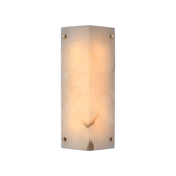 【Visual Comfort】アメリカ・ウォールライト「Clayton Wall Sconce」2灯 アラバスター・ゴールド（W127×D102×H305mm）