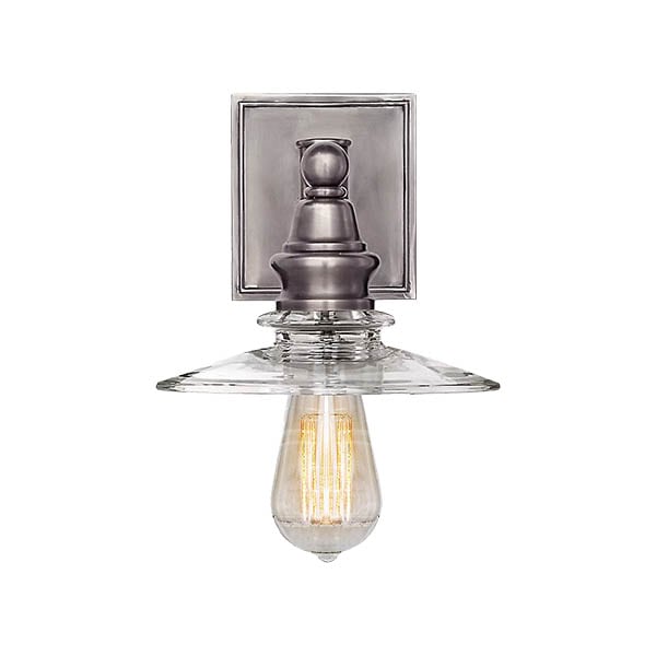 【Visual Comfort】アメリカ・ウォールライト「Covington Shield Sconce」1灯・シルバー（アンティーク）（W178×D203×H305mm）