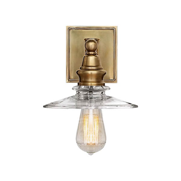 【Visual Comfort】アメリカ・ウォールライト「Covington Shield Sconce」1灯・ゴールド（W178×D203×H305mm）
