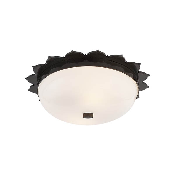 【Visual Comfort】アメリカ・デザイン照明 フラッシュマウント 「Rachel Small Flush Mount」 2灯　ブラック（W330×H102mm）