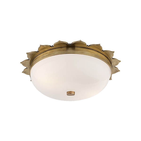 【Visual Comfort】アメリカ・デザイン照明 フラッシュマウント 「Rachel Small Flush Mount」 2灯　ゴールド（W330×H102mm）