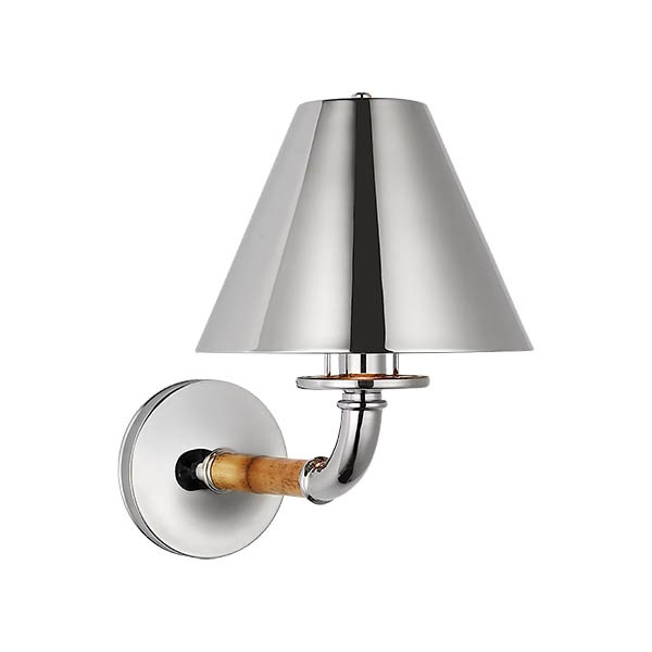 【Visual Comfort】アメリカ・ウォールライト「Dalfern Medium Single Sconce」1灯・シルバー（W203×D305×H305mm）