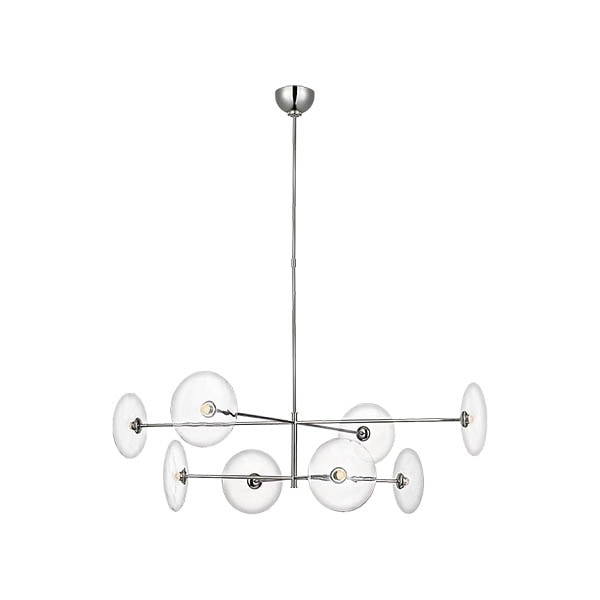 【Visual Comfort】アメリカ・デザイン照明 シャンデリア「Calvino X-Large Radial Chandelier」LED・シルバー（W1067×H330mm）