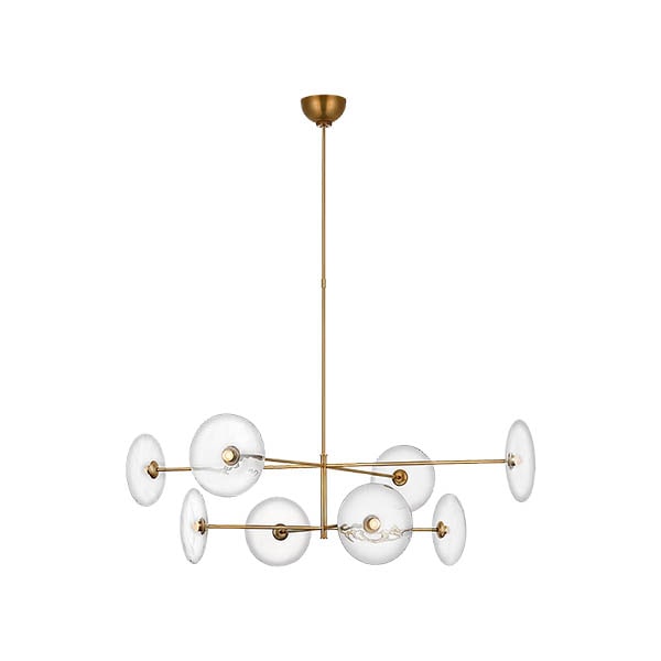 【Visual Comfort】アメリカ・デザイン照明 シャンデリア「Calvino X-Large Radial Chandelier」LED・ゴールド（W1067×H330mm）