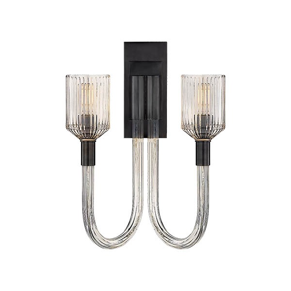 【Visual Comfort】アメリカ・ウォールライト「Reverie Double Sconce」2灯・ブロンズ（W356×D178×H482mm）