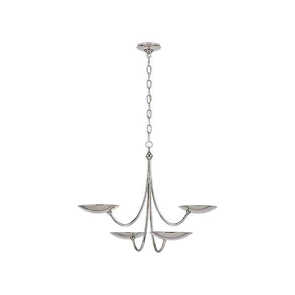 【Visual Comfort】アメリカ・デザイン照明 シャンデリア「Keira Medium Chandelier」LED・シルバー（W737×H559mm）