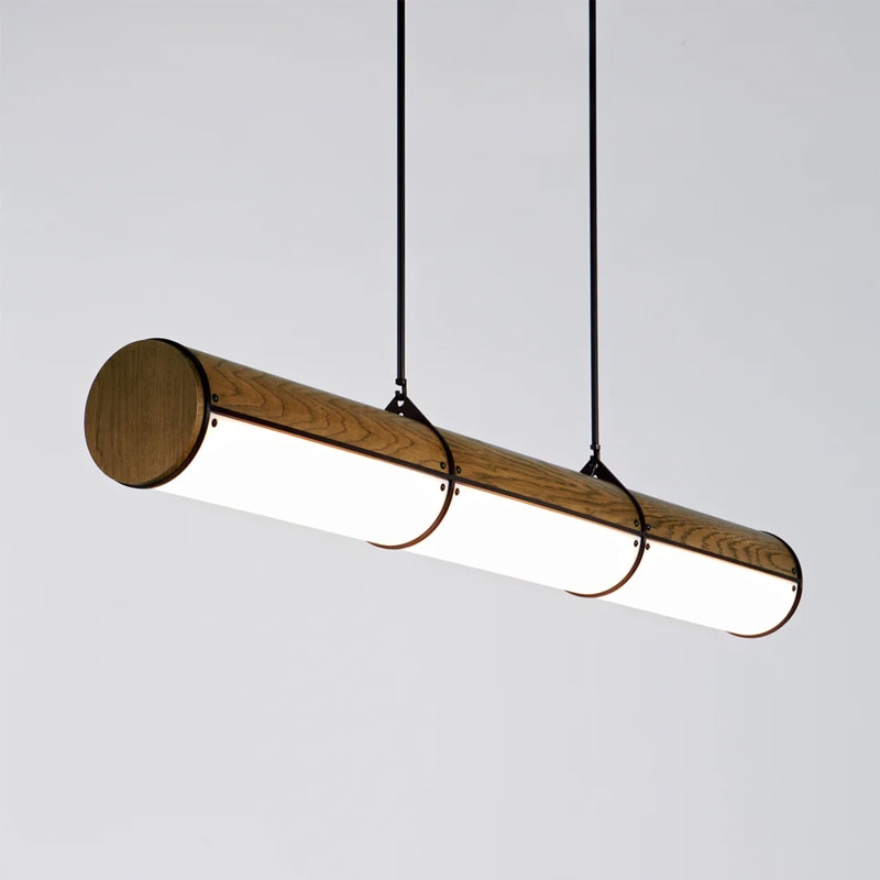 【Roll & Hill】アメリカ・デザイン照明 「Woody Endless」LEDペンダントライト 全3色（W1400×D160×H190mm）