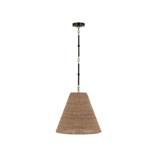 【Visual Comfort】アメリカ・デザイン照明 シャンデリア「Goodman Medium Hanging Light」1灯・ブロンズ・ゴールド／ブラウン（W457×H432mm）