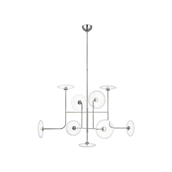 【Visual Comfort】アメリカ・デザイン照明 シャンデリア「Calvino X-Large Arched Chandelier」LED・シルバー（W1067×H660mm）