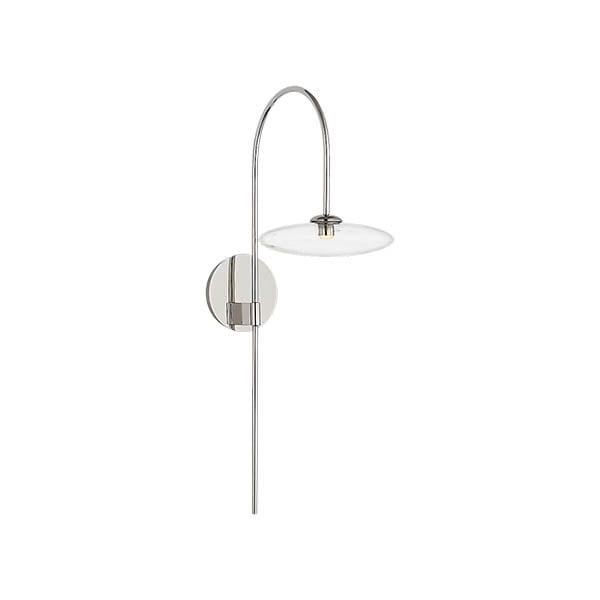 【Visual Comfort】アメリカ・ウォールライト「Calvino Arched Single Sconce」LED シルバー（W178×D330×H635mm）