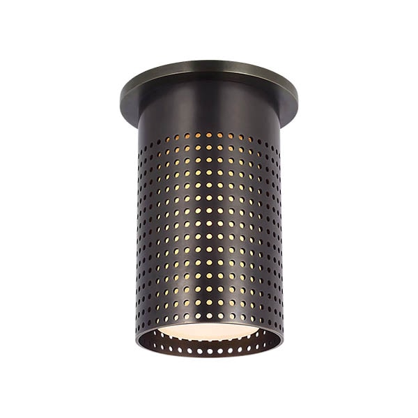 【Visual Comfort】アメリカ・デザイン照明 フラッシュマウント 「Precision Short Monopoint Flush Mount」 1灯　ブロンズ（W76×H152mm）