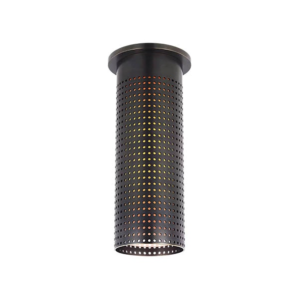 【Visual Comfort】アメリカ・デザイン照明 フラッシュマウント 「Precision Tall Monopoint Flush Mount」 1灯　ブロンズ（W76×H254mm）