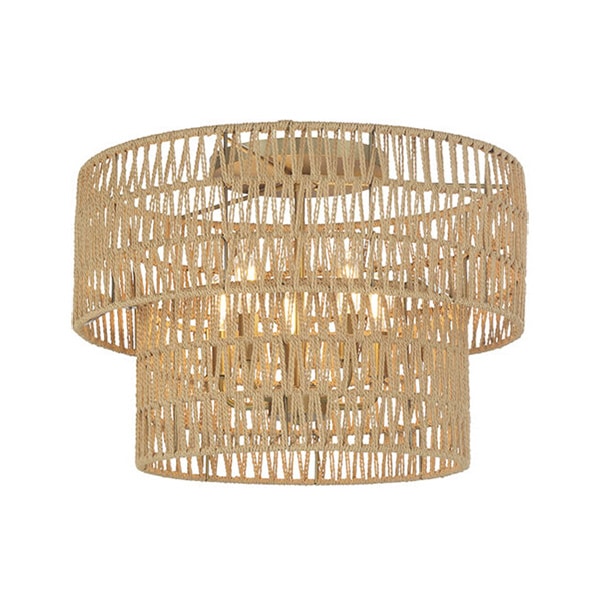 【Minka-Lavery】アメリカ・シーリングライト「Bungalow Heaven」ブラウン（φ508×H356mm）