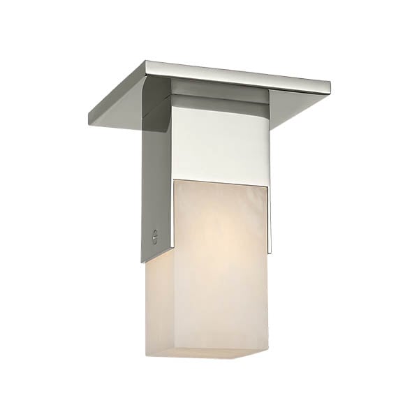 【Visual Comfort】アメリカ・デザイン照明 フラッシュマウント 「Covet Short Monopoint Flush Mount」 LED　シルバー（W51×H127mm）