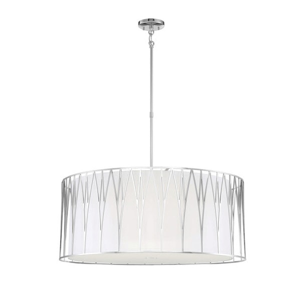 【Minka-Lavery】アメリカ・ペンダントライト「Regal Terrace」シルバー（φ813×H686mm）