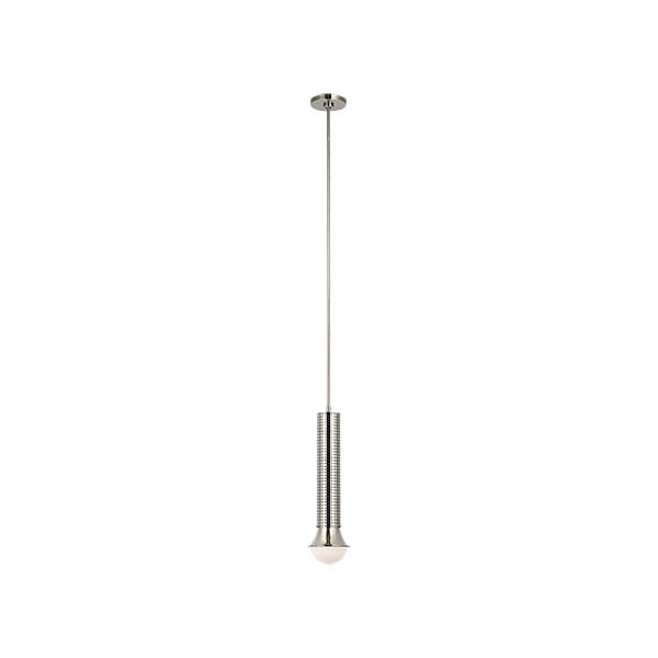 【Visual Comfort】アメリカ・デザイン照明 ペンダントライト「Precision Petite Elongated Pendant」LED・シルバー（W102×H406mm）
