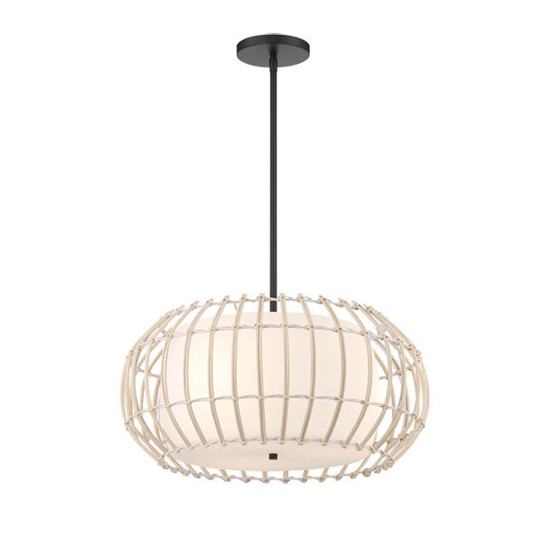 【Minka-Lavery】アメリカ・ペンダントライト「Watermill」ナチュラル（φ508×H241mm）