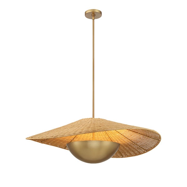 【Minka-Lavery】アメリカ・ペンダントライト「Nestor」ゴールド（φ914×H311mm）