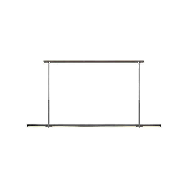 【Visual Comfort】アメリカ・デザイン照明 ペンダントライト「Axis Large Linear Pendant」LED・シルバー（W1499×H305mm）