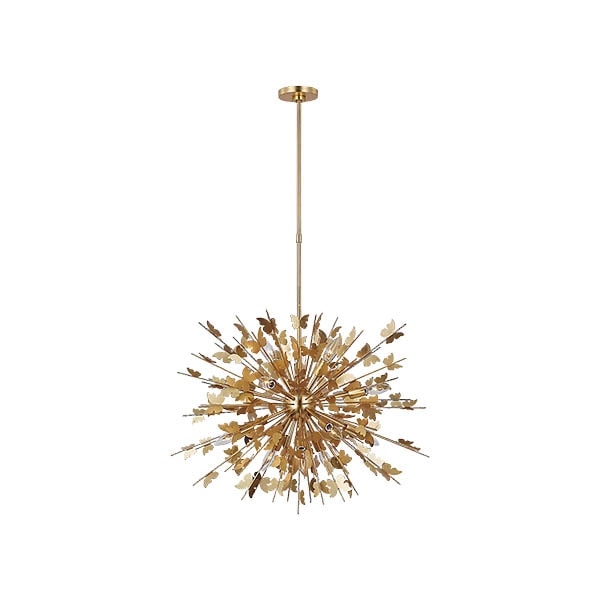 【Visual Comfort】アメリカ・デザイン照明 ペンダントライト「Farfalle Medium Chandelier」14灯・ゴールド（W762×H584mm）