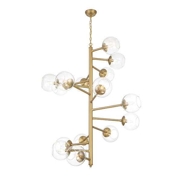 【Minka-Lavery】アメリカ・ペンダントライト「Millikan」ゴールド（W984×H1292mm）