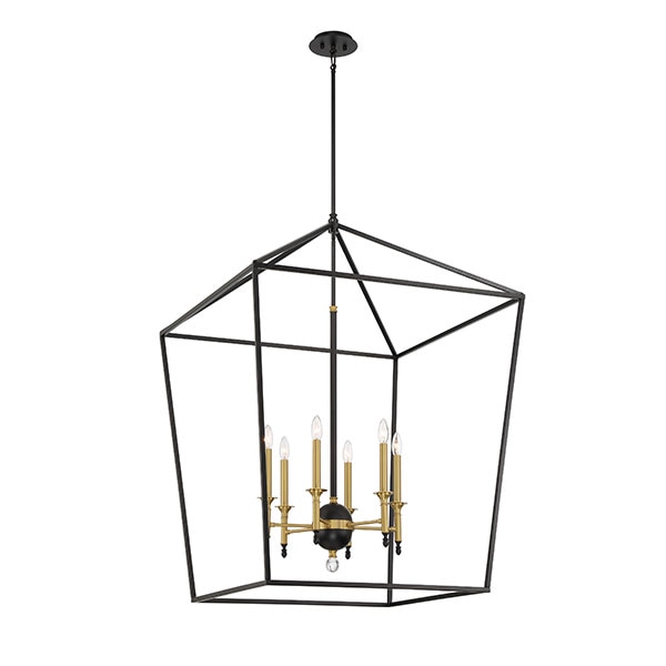 【Minka-Lavery】アメリカ・ペンダントライト「Townhall」ゴールド（W813×D813×H1048mm）