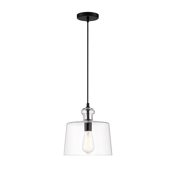 【Minka-Lavery】アメリカ・ペンダントライト「Clarity」ブラック（φ254×H273mm）